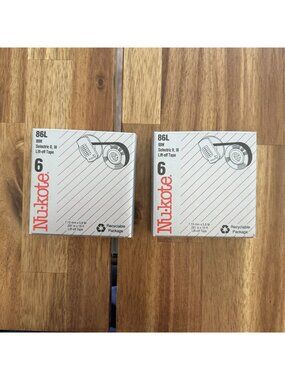 LOT OF 2 Boxes Nukote 86L Vintage Correctable Film Ribbons IBM Selectric II III